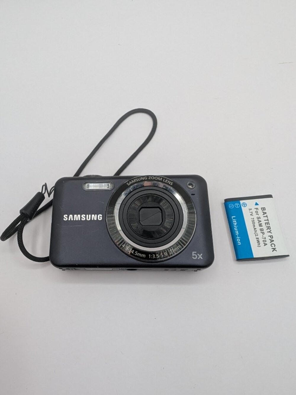 Samsung SL605 12.2MP 5x Optical Zoom Digital Camera Black Y2K - TESTED